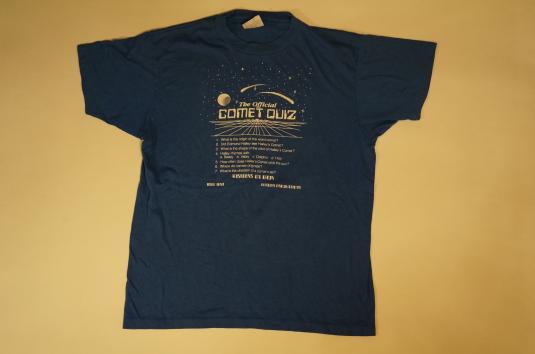 Vintage OFFICIAL COMET QUIZ HALLEY T-Shirt M/L