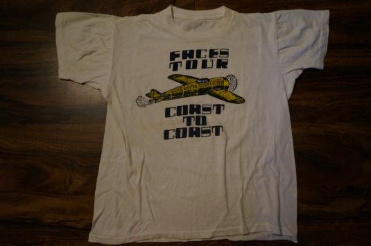 Vintage FACES Rod Stewart Ronnie Wood Rolling Stones T-Shirt