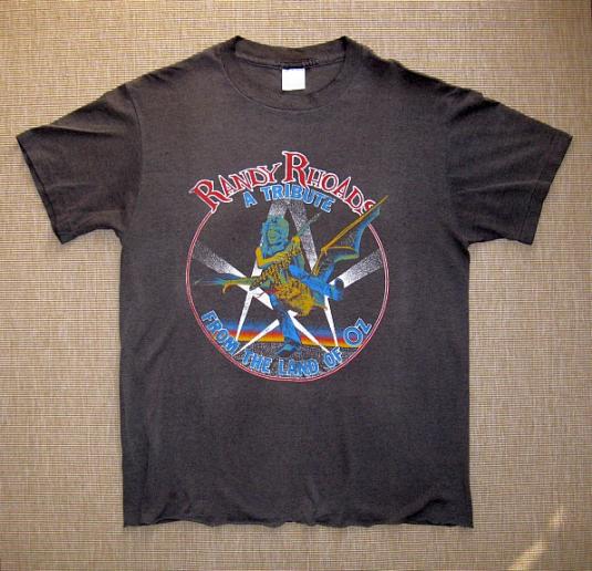 1987 Randy Rhoads Tribute Album Promo T-Shirt