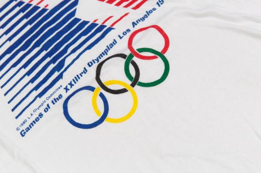 1984 OLYMPIC GAME USA RINGER VINTAGE T-SHIRT