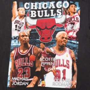 1996 CHICAGO BULLS WORLD CHAMPIONS VINTAGE T-SHIRT