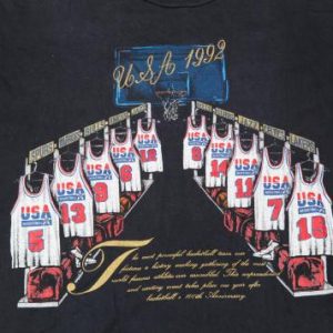 1992 DREAM TEAM USA BASKETBALL VINTAGE T-SHIRT