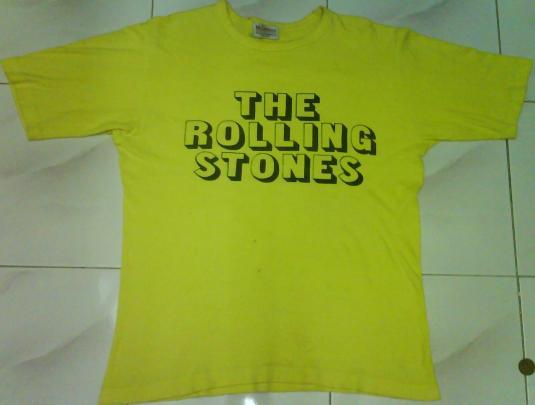 vtg original rolling stones t-shirt rare 1970s