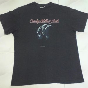 Vintage Crosby Stills Nash Concert T Shirt 87 Tour L