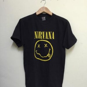 Vintage 90s Nirvana Smiley Face Parody