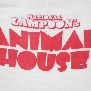 Vintage 1978 70s Animal House John Belushi Movie Promo Shirt