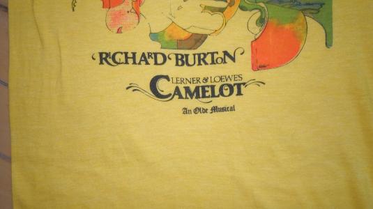Vintage 1980 80s Camelot Musical Richard Burton Shirt