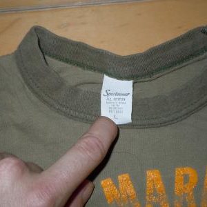Rare Vintage 1970's 70's US Marines USMC Military T-Shirt