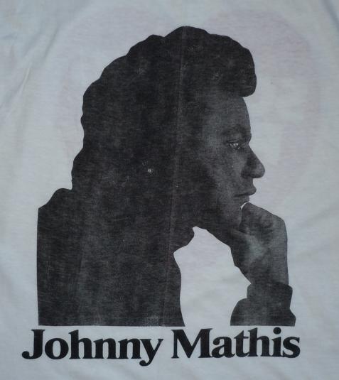 RARE 1973 Johnny Mathis Killing Me Softly album promo Shirt