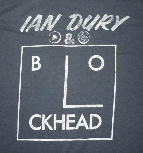Vintage 1977 Ian Drury & The Blockheads Album Promo Shirt