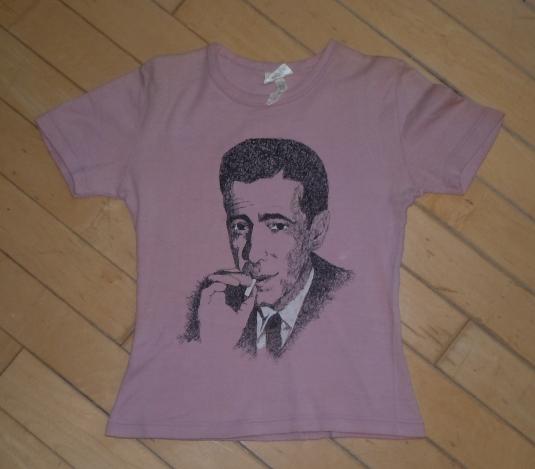 Vintage 1970’s 70’s Humphrey Bogart Classic Film Noir Shirt