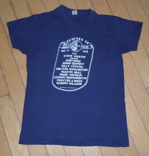 Vintage 1978 STEVE MARTIN Comedy Rock Concert Benefit Shirt