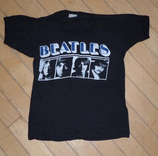 Rare Vintage 1970’s 70’s BEATLES rock concert tour shirt