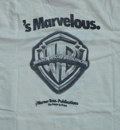 Vintage 1970’s 70’s Warner Brother Music Print 2SIDED Shirt