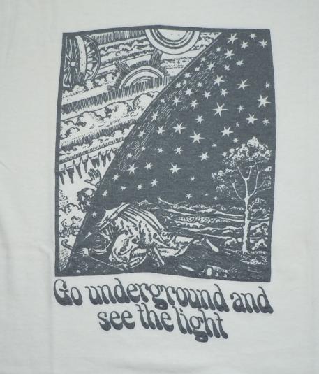 Vintage 1970’s 70’s Go Underground and See the Light Shirt
