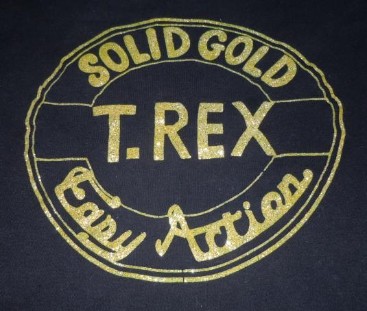 Vintage 1972 Marc Bolan T Rex Solid Gold Easy Action Shirt