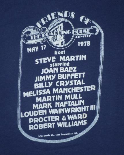 Vintage 1978 STEVE MARTIN Comedy Rock Concert Benefit Shirt