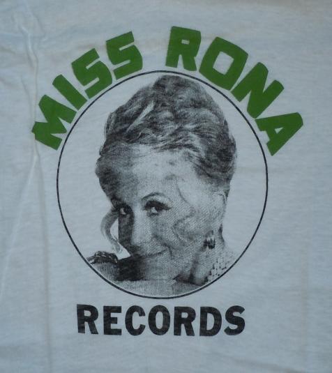 Vintage 1970’s 70’s Miss Rona Records Rona Barrett T-shirt