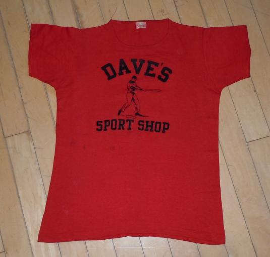 RARE Vintage 1930’s 30’s Sporting Good Store BASEBALL shirt