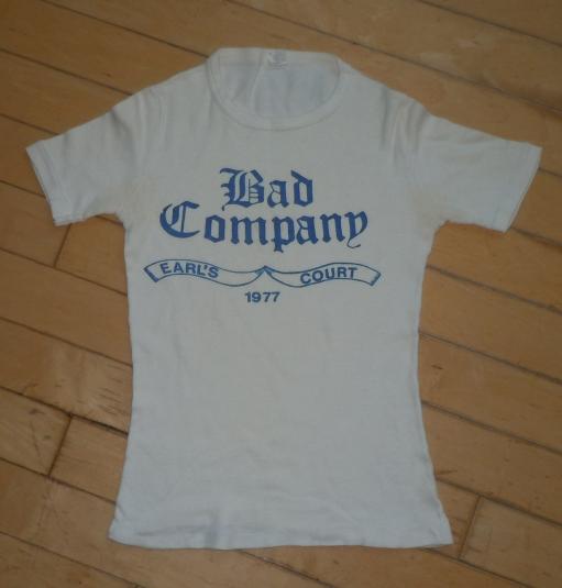 RareVintage 1977 Bad Company Earl’s Court Rock Concert Shirt