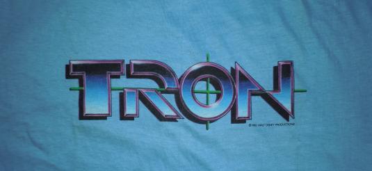 1982 “Tron” Cult Classic Sci-Fi Movie Promo T-shirt