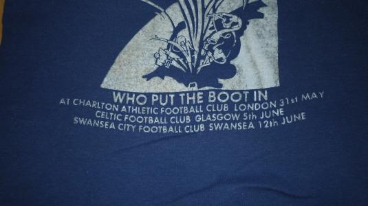 Vintage 1976 THE WHO Put The Boot In Rock Concert Tour Shirt
