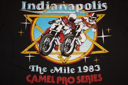 M * NOS vintage 80s 1983 INDIANAPOLIS motorcycle CAMEL