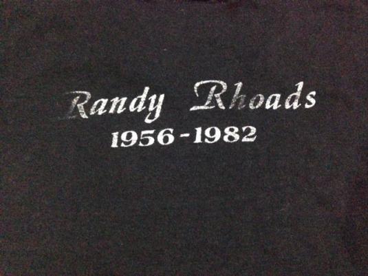 Vintage 80s Randy Rhoads T-Shirt Ozzy Osbourne Quiet Riot