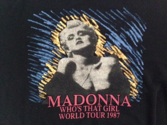Vintage 1987 Oversized Madonna Whos That Girl Tour Sweater