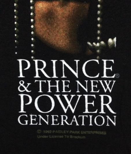 Vintage 1992 Prince and The New Power Generation T-Shirt NOS