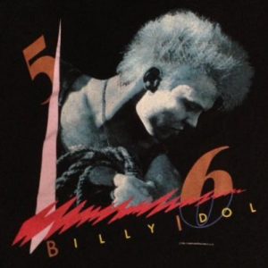 Vintage 1986 Billy Idol Whiplash Smile Tour T-Shirt 50/50 XL