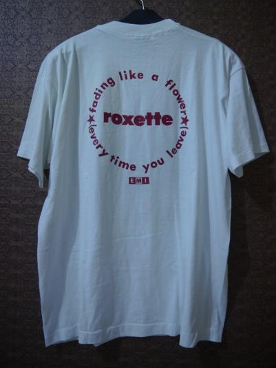 1991 ROXETTE FADING LIKE A FLOWER PROMO T-SHIRT
