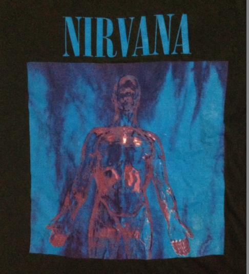 Vintage 90s Nirvana Sliver T-Shirt Sub Pop Kurt Cobain 1990