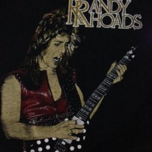 Vintage 80s Randy Rhoads T-Shirt Ozzy Osbourne Quiet Riot