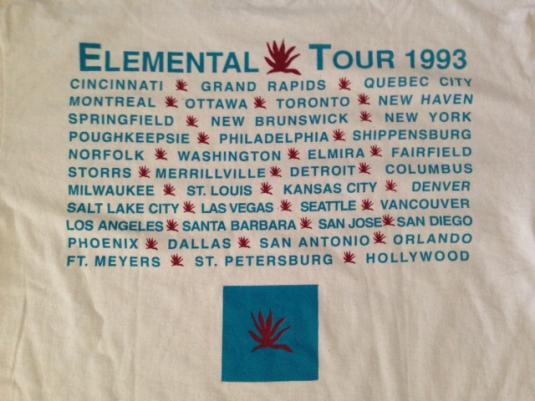 Vintage 1993 Tears For Fears Elemental Tour T-Shirt