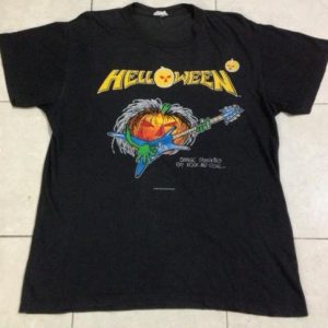 Vintage 1989 Helloween Europe Tour T-Shirt M 1988 80s