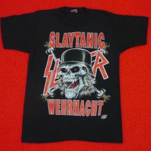 Vintage 90s Slayer Slaytanic Wehrmacht 1989 Tour T-Shirt