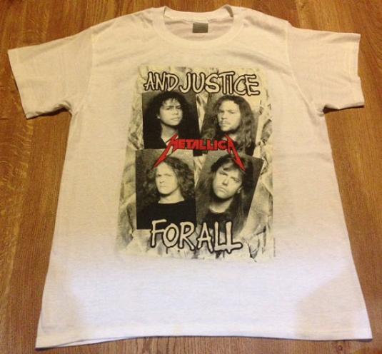 Vintage 1988 Metallica And Justice For All T-Shirt