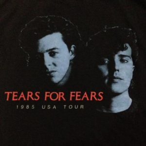 Vintage 1985 Tears For Fears USA Tour Sleeveless Shirt