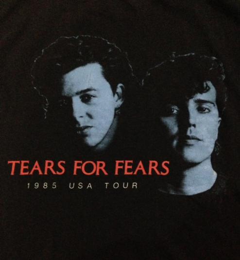 Vintage 1985 Tears For Fears USA Tour Sleeveless Shirt