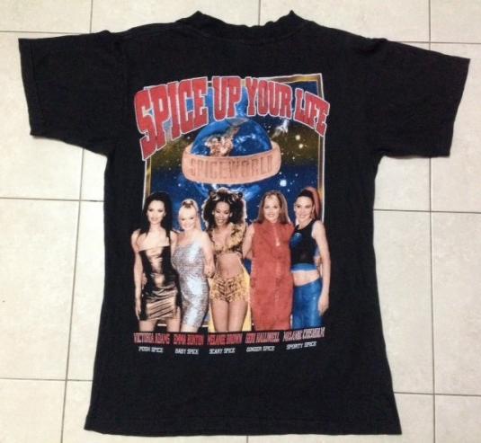 Vintage 1997 Spice Girls Spice World Tour T-Shirt 90s
