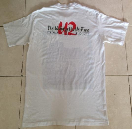 Vintage 1985 U2 The unfogettable Fire Tour T-Shirt