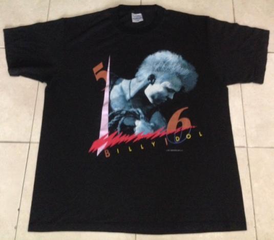 Vintage 1986 Billy Idol Whiplash Smile Tour T-Shirt 50/50 XL