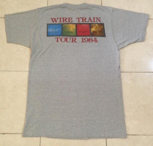 Vintage 1984 Wire Train Tour T-Shirt American New Wave