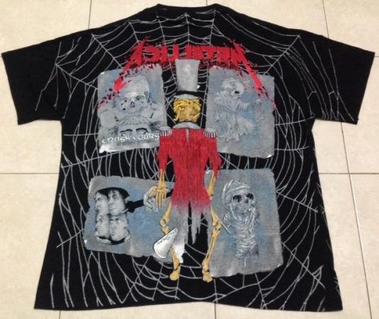 1992 Metallica Ringmaster All Over Print Tour T Shirt 90s
