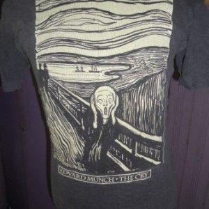 vintage edward munch the scream t-shirt