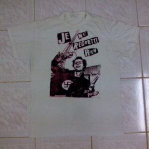 VINTAGE SEX PISTOLS SID VICIOUS IN PARIS T-SHIRT