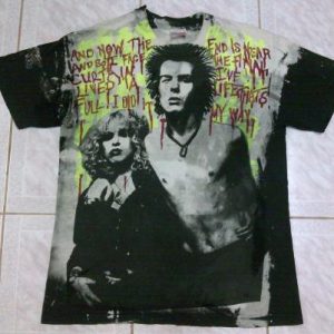 VINTAGE SEX PISTOLS - SID & NANCY TIE DYE T-SHIRT