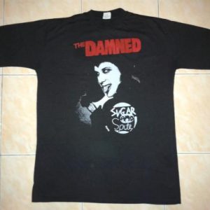 VINTAGE 1980 THE DAMNED - SUGAR AND SPITE T-SHIRT