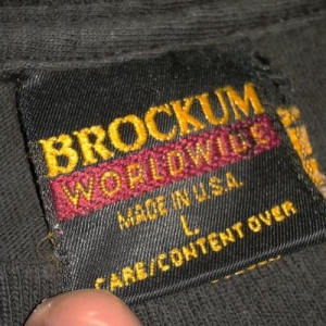 Vintage Brockum T-Shirt Tags | Brand